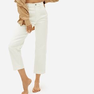 EVERLANE The Straight-Leg Crop in White SZ 00